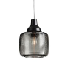 Lámpara Colgante "New Wave Stripe Smoke" E27 Sin Bombilla Precio: 88.78999965. SKU: B1ETVM4CJ6