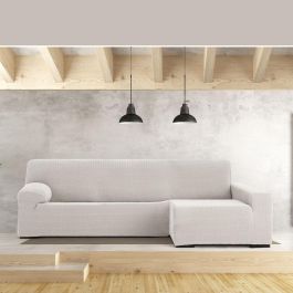 Funda para chaise longue de brazo largo derecho Eysa JAZ Blanco 180 x 120 x 360 cm