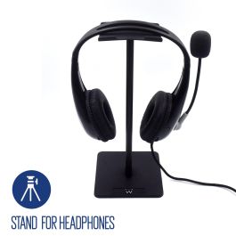Soporte auriculares Ewent Negro