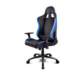DRIFT DR200 Silla para videojuegos de PC Asiento acolchado Negro, Azul con reposabrazos 3D, respaldo reclinable y cojines lumbar/cervical