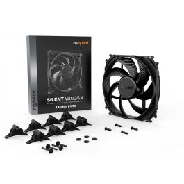 be quiet! SILENT WINGS 4 PWM Ventilador 140mm Negro para Carcasa PC, 1100 RPM, 13.6 dB Silencioso