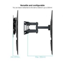 Soporte de Pared Giratorio/ Inclinable/ Nivelable TooQ LP7846TN-B para TV de 32-70"/ hasta 40kg Soporte de Pared Giratorio/ Inclinable/ Nivelable TooQ LP7846TN-B para TV de 32-70"/ hasta 40kg