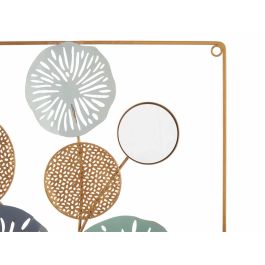 Mural con marco cuadrado flores y espejo Giftdecor 45x45 cm, metal y cristal, colores amarillo, azul, blanco, oro (4 Unidades) Mural con marco cuadrado flores y espejo Giftdecor 45x45 cm, metal y cristal, colores amarillo, azul, blanco, oro (4 Unidades)