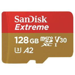 SanDisk Tarjeta Memoria Micro Secure Digital 128 GB microSDXC UHS-I U3 V30 Lectura 190 MB/s Escritura 90 MB/s Precio: 37.50000056. SKU: B164SSTMNS