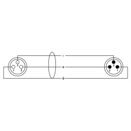 Cordial Cable de Micrófono XLR 10 Metros Blanco