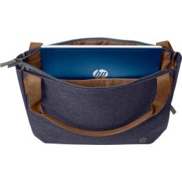 HP Renew 14 Navy Tote para Portátil 14 pulgadas, Bolso Hombro Eco-Consciente, Protección para Esenciales con Plástico Reciclado