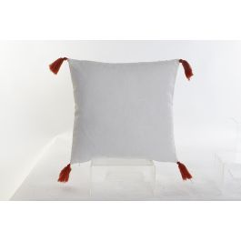 DKD Home Decor Cojin Africano Etnico Colonial Blanco Negro 45 x 45 cm Poliester (4 Unidades)