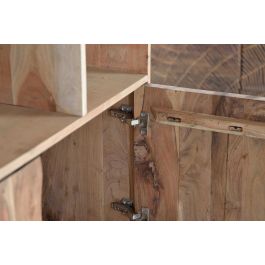 Giner y Colomer Estantería Madera de Acacia y Metal Natural 2 Cajones 2 Puertas