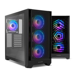 Nox Hummer Plasma Semit ATX - Caja PC Midi Tower Negro, Ventilación ARGB, Compatible ATX/micro ATX/ITX, Vidrio Templado Precio: 121.88999977. SKU: B16QG5ZZPE