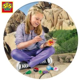 SES CREATIVE Kit de Pintura en Piedra para Niños y Niñas, Manualidades Creativas, Edad 5+ años
