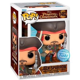 Funko Pop! 81940 Jack Sparrow Piratas del Caribe Disney Figura Vinilo Capitán Navegando Barco Hundiéndose 10.9 cm