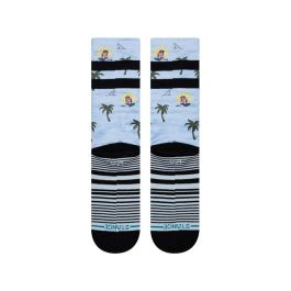 Calcetines Deportivos Stance Aloha Monkey Staple Azul claro