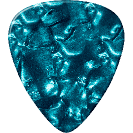 Dunlop Pack 72 Púas Genuine Celluloid Classic Turquesa - Heavy