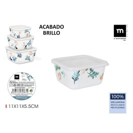 La Mediterranea Fiambrera de Melamina Blanca Brillante 11 x 11 x 5.5 cm (24 Unidades) Precio: 27.50000033. SKU: B12K2DNZ4R