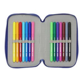 Plumier Triple F.C. Barcelona 24/25 Granate Azul marino 12,5 x 19,5 x 5,5 cm 36 Piezas