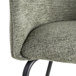 Silla Verde Tejido-Metal Salón 60,50 X 55 X 78,50 cm