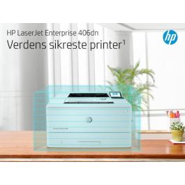 HP 3PZ15A Impresora Láser Monocromo LaserJet Enterprise M406DN | Dúplex Automático, Ethernet, 40 ppm, Seguridad Avanzada HP 3PZ15A Impresora Láser Monocromo LaserJet Enterprise M406DN | Dúplex Automático, Ethernet, 40 ppm, Seguridad Avanzada
