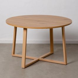Mesa de Comedor Natural DMF 120 x 120 x 75 cm Mesa de Comedor Natural DMF 120 x 120 x 75 cm