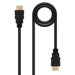 Nanocable 10.15.1700 Cable HDMI 1.4 Alta Velocidad 4K 3D HEC ARC Conectores Oro, Multiapantallamiento Macho-Macho 1m Negro