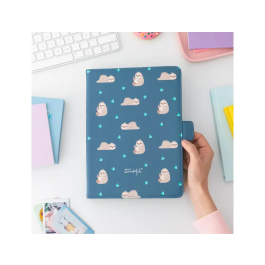 Funda para tablet universal 10,2''/10,4'' Wondee Osos Perezosos, Antigolpes con Soporte Giratorio 360°, Cierre Imán