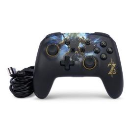 Power A Mando Inalámbrico Nintendo Switch NSGP0028-01, Diseño Link vs. Lynel, Licencia Oficial, Color Negro