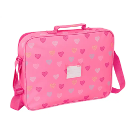 Mochila Escolar Benetton Heart Rosa 38 x 28 x 6 cm