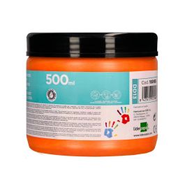 Pintura Dedos Liderpapel Naranja Tarrina De 500 Cc