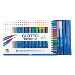 Rotulador Fibra Giotto Turbo Pro Doble Punta Estuche De 15 Precio: 10.50000006. SKU: B1AQRQ24AJ
