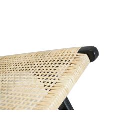 Sillón DKD Home Decor Negro Natural Madera Teca 65 x 78 x 68 cm