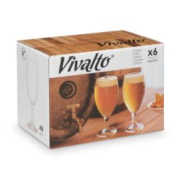Copa de Cerveza Vivalto 440 ml - Vidrio Transparente 8x18x8 cm (24 Unidades) Copa de Cerveza Vivalto 440 ml - Vidrio Transparente 8x18x8 cm (24 Unidades)