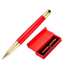 Belius Passion D'or Bolígrafo Rojo y Dorado Aluminio Textura Cepillada Tinta Azul Caja Diseño Precio: 15.49999957. SKU: B1E86ZVLB5