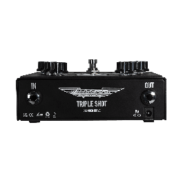 Ashdown Pedal de Distorsión/Overdrive Triple Shot para Bajo, Multibanda con 3 bandas de Frecuencia Graves, Medios y Agudos