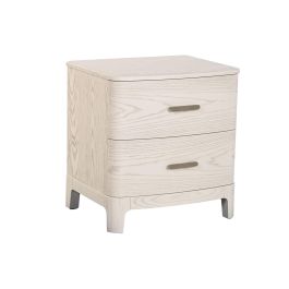Mesita de Noche Home ESPRIT Gris claro 53 x 42 x 56,2 cm Mesita de Noche Home ESPRIT Gris claro 53 x 42 x 56,2 cm