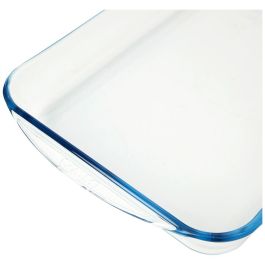 Pyrex Iconic'S Fuente Rectangular para Horno de Vidrio Borosilicato Transparente 40x27x6 cm Apta Lavavajillas y Microondas