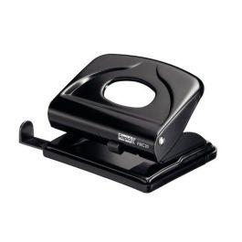 Rapid Taladrador de metal para 20 hojas, Negro, para uso doméstico y oficina, perforadora de 2 agujeros con regleta Precio: 11.49999972. SKU: B14PG9P3PP