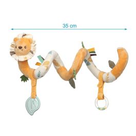 KioKids Peluche Espiral León, Juguete para Bebé +0 Meses, Color Naranja, Poliéster