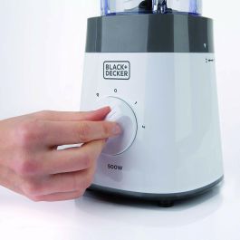Batidora de Vaso Black & Decker BXJB500E 500 W Blanco