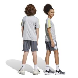 Pantalones Cortos Deportivos para Niños Adidas Tr-Es 3Bandas Sh Gris oscuro