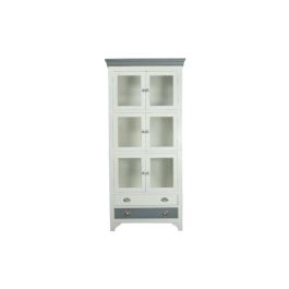 DKD Home Decor Vitrina Tradicional Blanco Gris Madera Mango Cristal 2 Cajones 6 Puertas 40x200x89 cm Precio: 432.59000037. SKU: S3040423