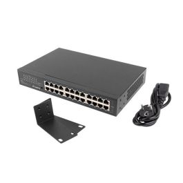 Lanberg Switch Ethernet Gigabit 24 Puertos RJ45 1000Mbps No PoE para Rack 19" 48Gbps