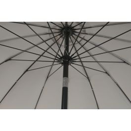 DKD Home Decor Parasol Terraza y Jardín Gris Negro 280 x 250 x 280 cm Protección UV 50+