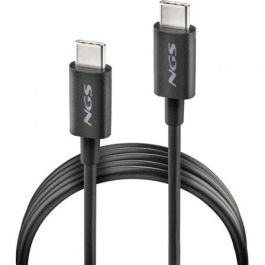 NGS ZYRO 60W-1 Cable USB 2.0 Tipo-C Macho a Tipo-C Macho 60W 480Mbps 1m Negro