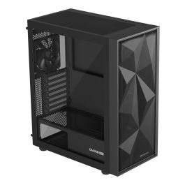 GENESIS 605F Midi Tower Negro PC Juego ATX Micro-ATX Mini-ITX con Ventana de Vidrio Templado y Filtro Anti-polvo