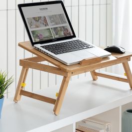Mesa Plegable Auxiliar de Bambú Lapwood InnovaGoods