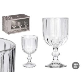 Vivalto Copa de Vino Rayas 380 ml Transparente – Vidrio Apto Lavavajillas 8.8x16x8.8 cm (Set de 24) Precio: 39.49999988. SKU: B1EHSPFP73