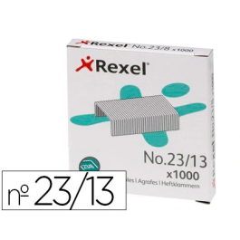 Rexel 23-13 Grapas Galvanizadas Caja De 1000 Unidades Acero Alta Calidad Uso Intensivo Precio: 1.68999974. SKU: B1C2QP7VDJ