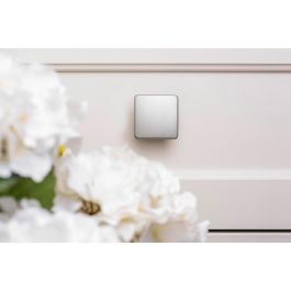 Rei Pomo Metálico 782 para Mueble Acabado Aluminio Zamak (4 Unidades) 37x37mm