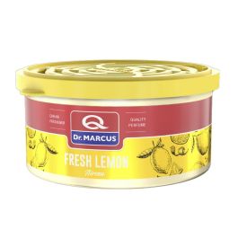 Dr. Marcus DRM0413 Ambientador Aircan Fresh Lemon 40g para Coche, Hogar y Oficina. Fragancia de Perfumes Franceses, Larga Duración hasta 60 Días.