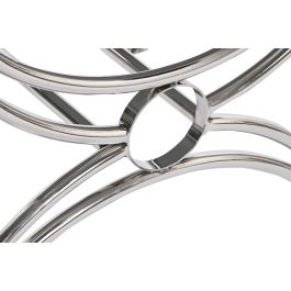 DKD Home Decor Descalzadora Colonial Marron Oscuro Crema Acero Piel 40 x 43 x 53 cm