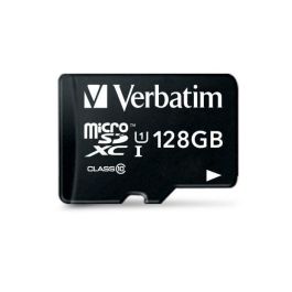 Verbatim Tarjeta Micro SDHC 128GB Clase 10 con Adaptador - Negro